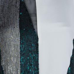 Pre Owned 3.1 Phillip Lim Colorblock Silk Sequin Embellished Sleeveless Shift Dress S