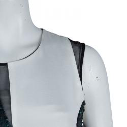Pre Owned 3.1 Phillip Lim Colorblock Silk Sequin Embellished Sleeveless Shift Dress S