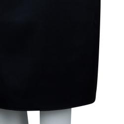 Pre Owned تنورة 3.1 فيليب ليم حرير أسود وأزرق كحلي M