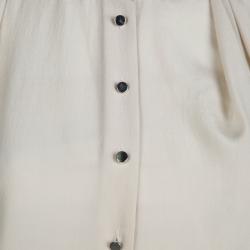 Pre Owned 3.1 Phillip Lim Cream Silk Long Sleeve Blouse S