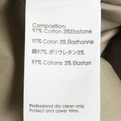 Pre Owned فستان 3.1 فيليب ليم قطن أكمام قصيره بسحاب أمامي بني M