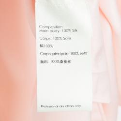 Pre Owned 3.1 Phillip Lim Blush Pink Silk High Low Sheer Top S