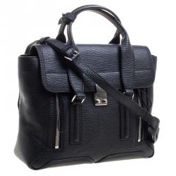 Pre Owned حقيبة يد 3.1 فيليب ليم بيشلي كبيرة جلد سوداء