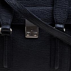 Pre Owned حقيبة يد 3.1 فيليب ليم بيشلي كبيرة جلد سوداء