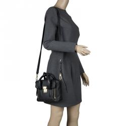 مملوكة مسبقًا حقيبة 3.1 فيليب ليم ميني باشلي جلد أسود