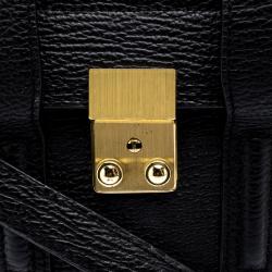 مملوكة مسبقًا حقيبة 3.1 فيليب ليم ميني باشلي جلد أسود