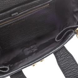 مملوكة مسبقًا حقيبة 3.1 فيليب ليم ميني باشلي جلد أسود