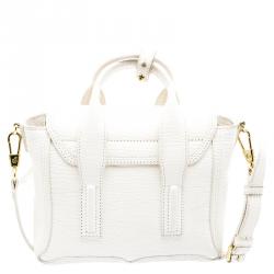 Pre Owned 3.1 Phillip Lim Off White Leather Mini Pashli Satchel