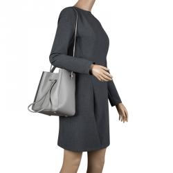 Pre Owned حقيبة 3.1 فيليب ليم باكت سوليل أربطة صغيرة جلد رمادية