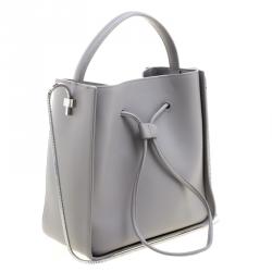 Pre Owned حقيبة 3.1 فيليب ليم باكت سوليل أربطة صغيرة جلد رمادية