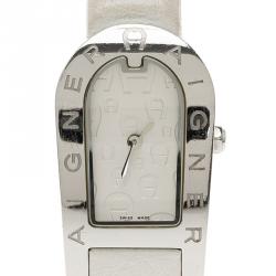 Pre Owned Aigner White Stainless Steel Olbia Women's Wristwatch 22MM
