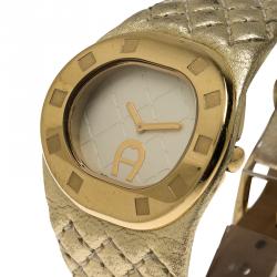 Pre Owned Aigner Silver Stainless Steel Ravello Due A21268 Women's Wristwatch 40MM