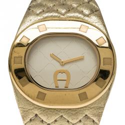 Pre Owned Aigner Silver Stainless Steel Ravello Due A21268 Women's Wristwatch 40MM