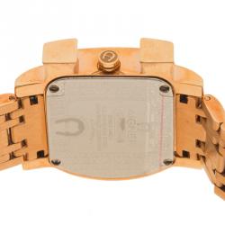 Pre Owned Aigner Rose Gold Tone Stainless Steel Genua Due Women's Wristwatch 34MM