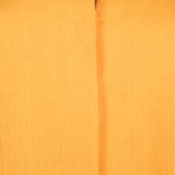 Akris Orange Mandarin Collar High Low Linen Tunic L