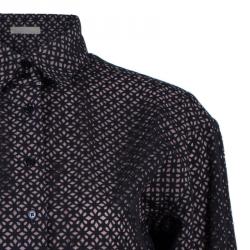 Pre Owned Azzedine Alaia Black Peplum Shirt M