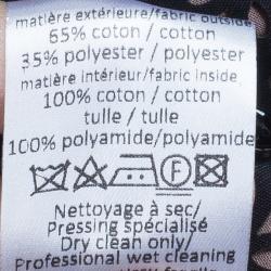 Pre Owned Azzedine Alaia Black Peplum Shirt M