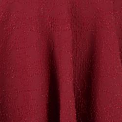 Azzedine Alaia Red Textured Skater Skirt M