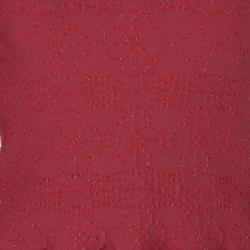 Pre Owned Azzedine Alaia Red Textured Peplum Top M