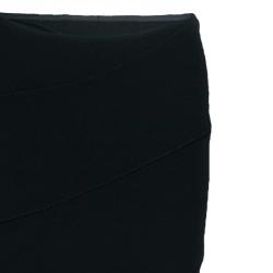 Pre Owned Azzedine Alaia Black Assymmetric Maxi Skirt M