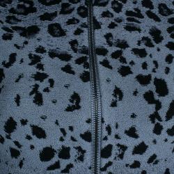 Alaia Grey Leopard Print Sleeveless Jacket S