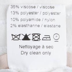 مملوكة مسبقًا Alaia Cream Knit Textured Surface Detail Long Sleeve Dress M