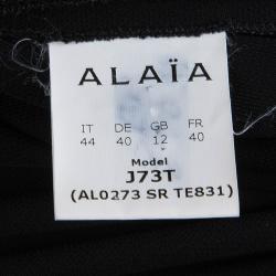 Alaia Black Flare Maxi Skirt M