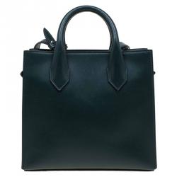 Balenciaga Dark Green Leather Mini All Afternoon Tote