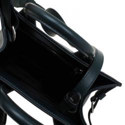 Balenciaga Dark Green Leather Mini All Afternoon Tote