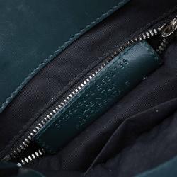 Balenciaga Dark Green Leather Mini All Afternoon Tote