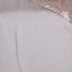 Alberta Ferretti Nude One Shoulder Top M