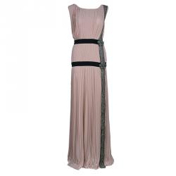 Alberta Ferretti Blush Pink Embellished Gown M