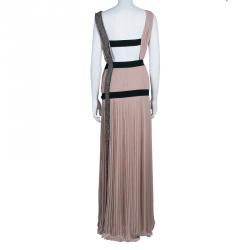 Alberta Ferretti Blush Pink Embellished Gown M