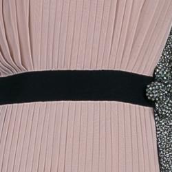 Alberta Ferretti Blush Pink Embellished Gown M