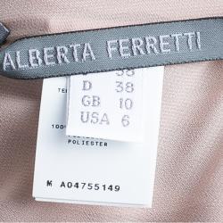 Alberta Ferretti Blush Pink Embellished Gown M