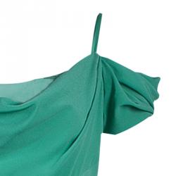 Alberta Ferretti Sage Green Silk Gown L