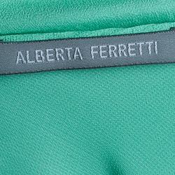Alberta Ferretti Sage Green Silk Gown L