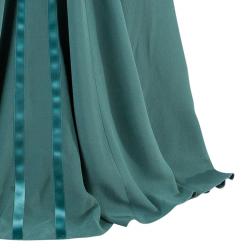 Alberta Ferretti Green Embellished Bustier Evening Gown M