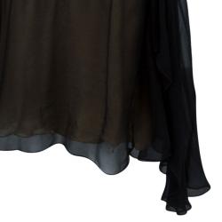 Pre Owned Alberta Ferretti Embellished Sleeveless Cocktail Dress L