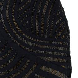 Pre Owned Alberta Ferretti Embellished Sleeveless Cocktail Dress L