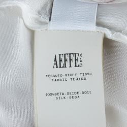 Pre Owned Alberta Ferretti Beige Gathered Dress M