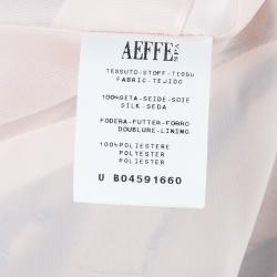 Pre Owned Alberta Ferretti Floral Print Silk Sleeveless Dress M