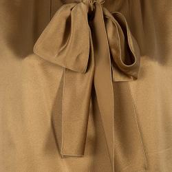 Pre Owned Alberta Ferretti Medallion Neck Tie Top L