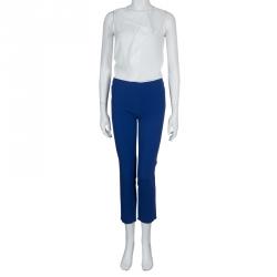 Pre Owned Alberta Ferretti Blue Trousers S