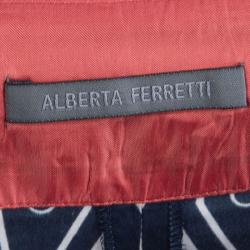 Pre Owned Alberta Ferretti Multicolor Printed Cotton Shorts M