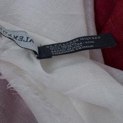 Pre Owned وشاح أليكساندر مكوين جمجمة كاموفلاج متعدد الألوان مربع