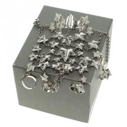 Pre Owned Alexander McQueen Ivy Leaves Silver Tone Finger Bracelet