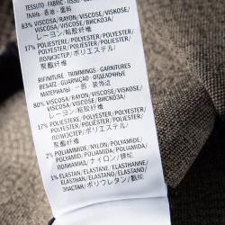 Pre Owned Alexander McQueen Snake Skin Pattern Jacquard Knit Jogger Pants S