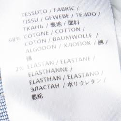 Pre Owned Alexander McQueen Indigo High Waist Straight Fit Denim Jeans M