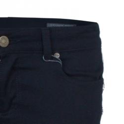 Pre Owned Alexander McQueen Black Side Zip Detail Jeans S